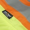 Pioneer Safety Rain Suit, Hi-Vis Orange, S, Polyester, PVC, 0.18 mm Thick, Folds and zips into collar, S V1080160U-S - alternate 3